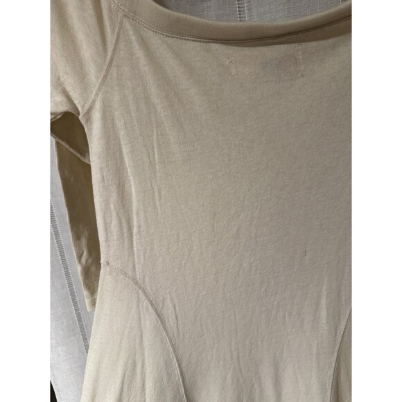 NEW free people beach maxi dress Small Long Sleeve Cream Ivory Boho Cali y2k - Picture 13 of 16